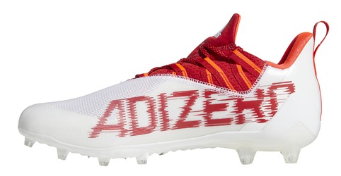 Adidas Adizero Football Cleats in Red