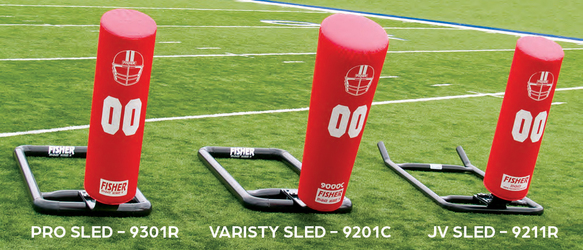 Fisher Football SackBack Tackle Sled Sizes