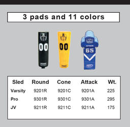 Fisher Football SackBack Tackle Sled Pad Options