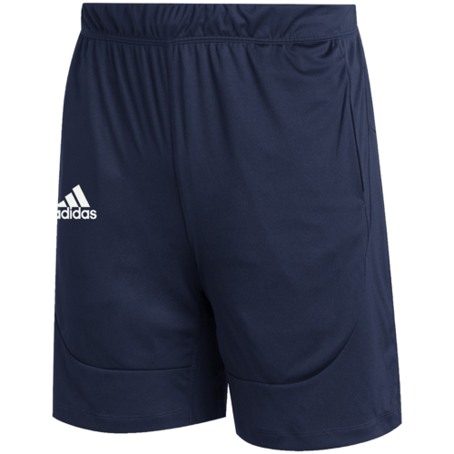 front view of adidas sideline 21 pocketed short navy