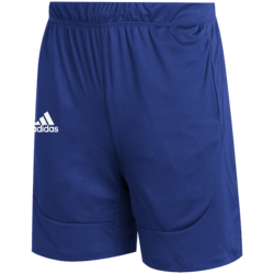 front view of adidas sideline 21 pocketed short royal