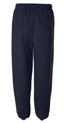 Gildan Heavyweight Blend Sweatpants in Navy, Back View