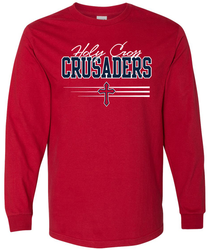 Gildan Hammer Long Sleeve T-Shirt in Sport Scarlet Red