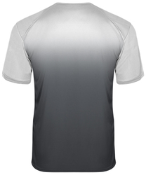 Badger Youth Ombre Performance Tee back view in Graphite