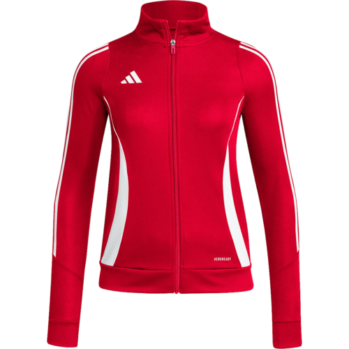 front view of adidas women's tiro24 training jacket red