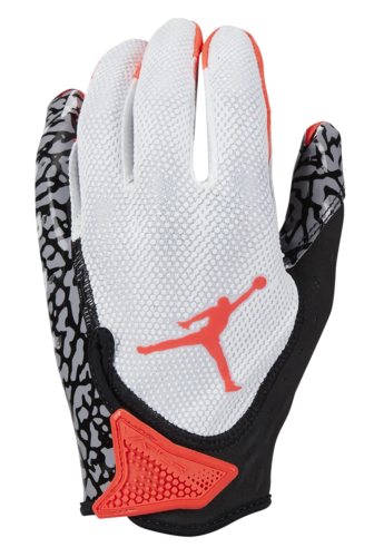 front view of nike jordan jet 7.0 football gloves