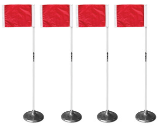 Kwik Goal Premier Corner Flags With Base (Set Of 4)