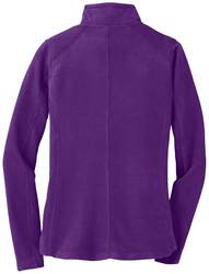 Port Authority Women's Microfleece Jacket back view in Purple