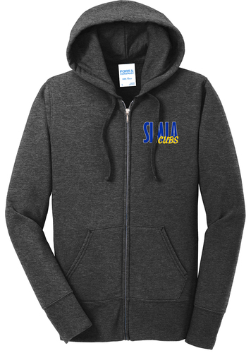 Custom Screen Printed Port &amp; Company Women's Core Fleece Full Zip Hoodie