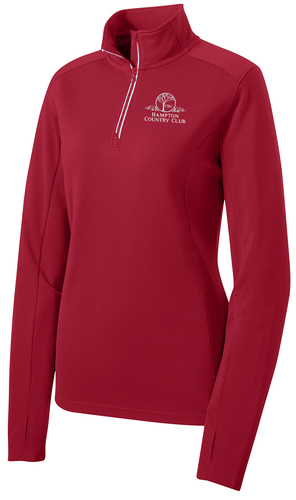 Sport-Tek Women's Sport-Wick Textured 1/4-Zip