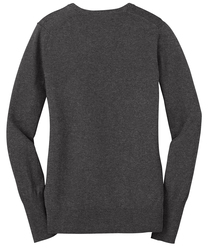 Port Authority Women's V-Neck Sweater, Back View