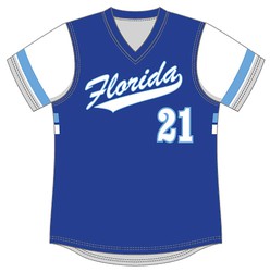 Alleson Women's Sublimated V-Neck Softball Jersey