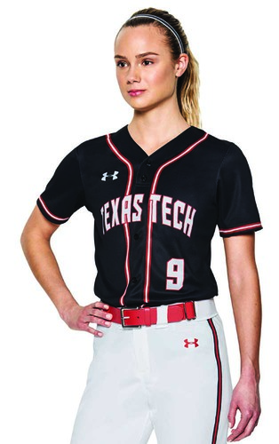 Under Armour Women's Gametime Faux Placket Softball Jersey