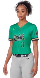 Under Armour Women's Showtime Faux Placket Softball Jersey