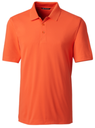 front view of cutter and buck forge stretch men's polo