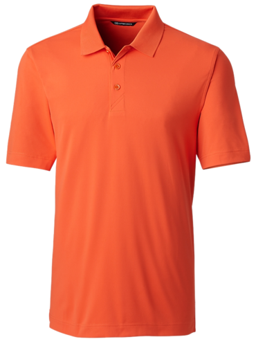 front view of cutter and buck forge stretch men's polo