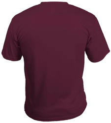 C2 Performance Tee back view in Maroon