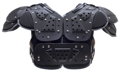 Back view of Schutt Motion 10 Football Shoulder Pads