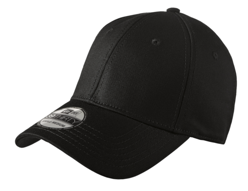 front view of new era structured stretch cotton cap