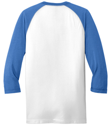 New Era Sueded Cotton 3/4 Sleeve Baseball Raglan Tee