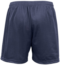 Badger 5&quot; Women's Mesh Short Navy Back View