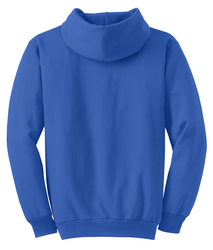 Port &amp; Company Classic Pullover Hooded Sweatshirt back view in Royal