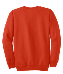 Port &amp; Company Essential Fleece Crewneck Sweatshirt, Back View