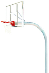 Bison 5-9/16″ Mega Duty 42″ x 72″ Unbreakable Polycarbonate Playground Basketball System