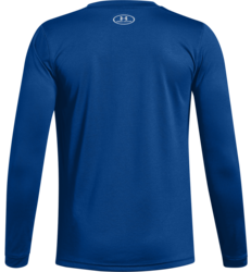 Under Armour Youth Long Sleeve Locker 2.0 Tee back view in Heather