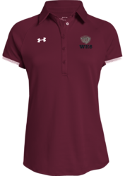 Custom Embroidered Under Armour Women's Rival Polo in Maroon