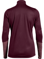 Under Armour Women's Locker 1/2 Zip back view in Maroon