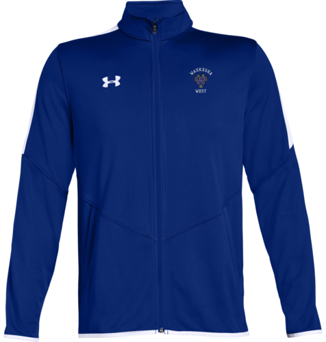 Customized Under Armour Rival Knit Warm-Up Jacket with embroidered design