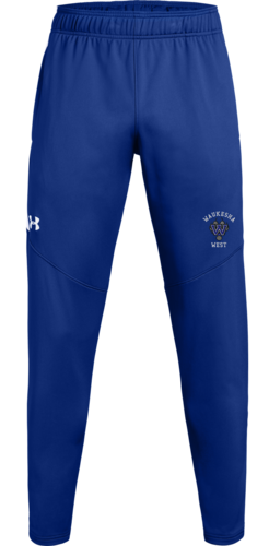 Customized Under Armour Rival Knit Warm-Up Pant shown in Royal