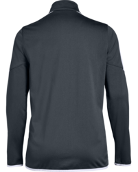 Under Armour Women's Rival Knit Warm-Up Jacket back view in Graphite