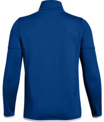 Under Armour Youth Rival Knit Warm-Up Jacket back view in Royal