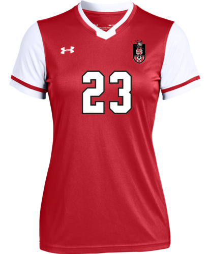 Under Armour Women's Maquina 2.0 Soccer Jersey in Red