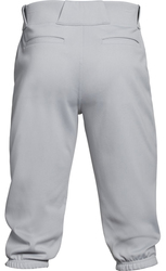 Under Armour Icon Knicker Baseball Pant back view in Grey