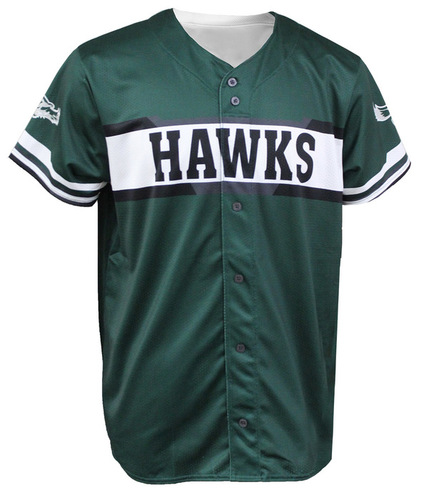 REGLETEK Faux Full Button Baseball Jersey