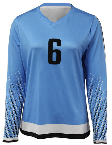 REGLETEK Women's Long Sleeve V-Neck Volleyball Jersey