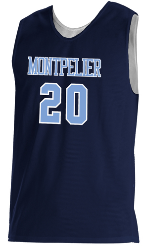 Navy Side of REGLETEK Ghost Double-Ply Reversible Basketball Jersey