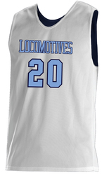 White Side of REGLETEK Ghost Double-Ply Reversible Basketball Jersey