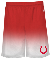 Custom Screen Printed Badger Ombre Performance Short in Red
