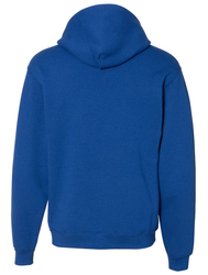 Russell Dri-Power Fleece Pullover Hood in Royal, Back View