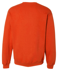 Russell Dri-Power Fleece Crew in Burnt Orange, Back View