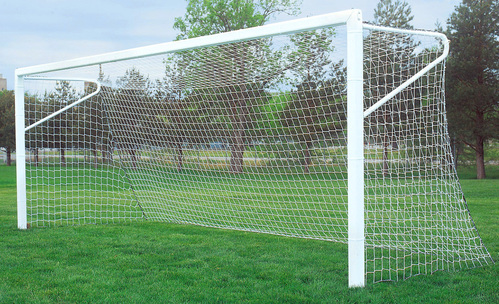 Bison ShootOut 4″ Square Aluminum Permanent/Semi Permanent Soccer Goals