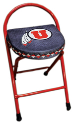 Fisher Edge Custom Printed Stools with University of Utah Design