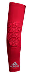 adidas Alphaskin Force Padded Elbow in Power Red, back view