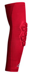adidas Alphaskin Force Padded Elbow in Power Red, side view