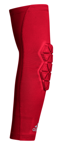 adidas Alphaskin Force Padded Elbow in Power Red, side view