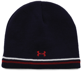 Under Armour Striped Knit Custom Beanie back view